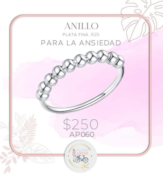 Anillo de Plata para la Ansiedad