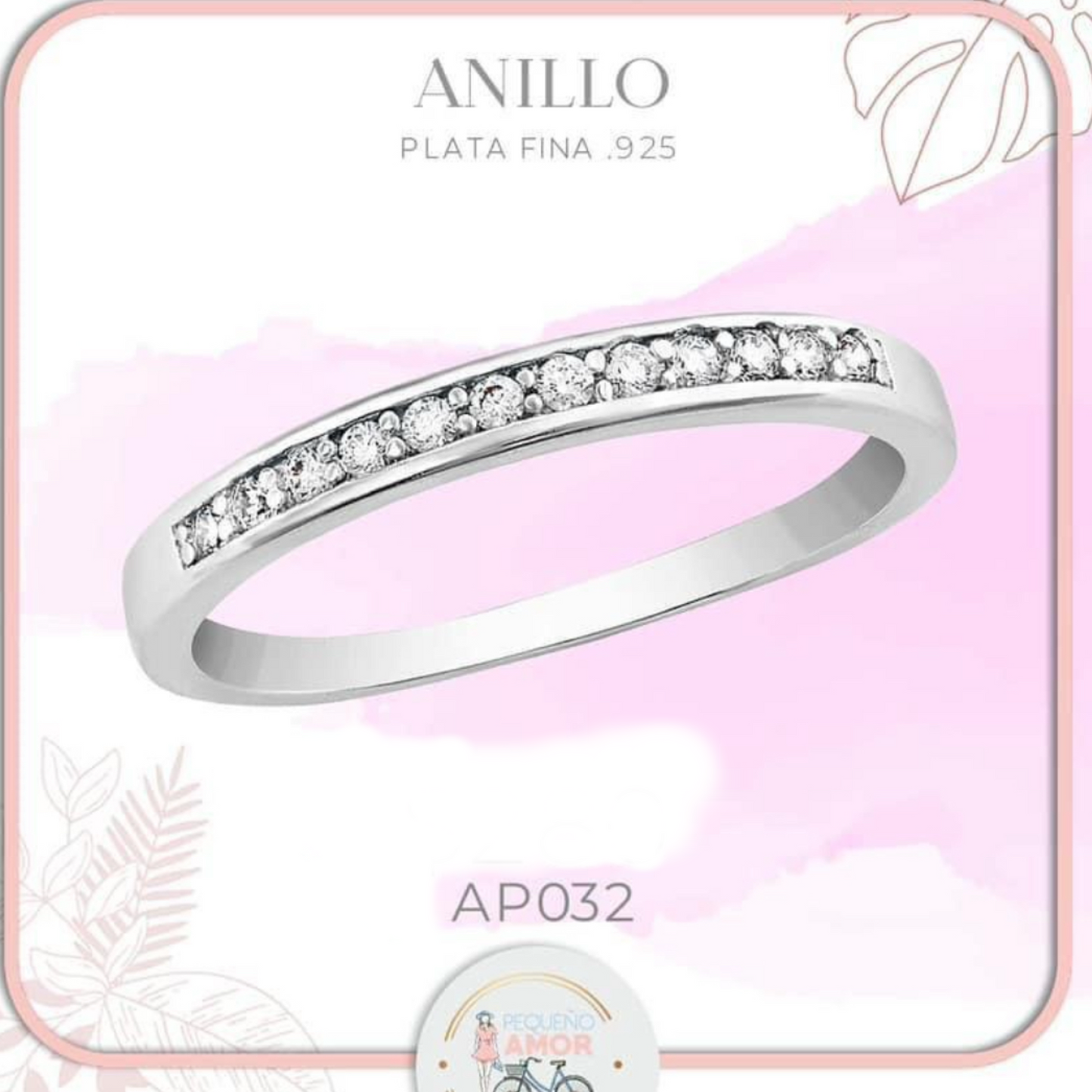 3 Hermosos Anillos Plata .925 Edición Limitada Pequeño Amor