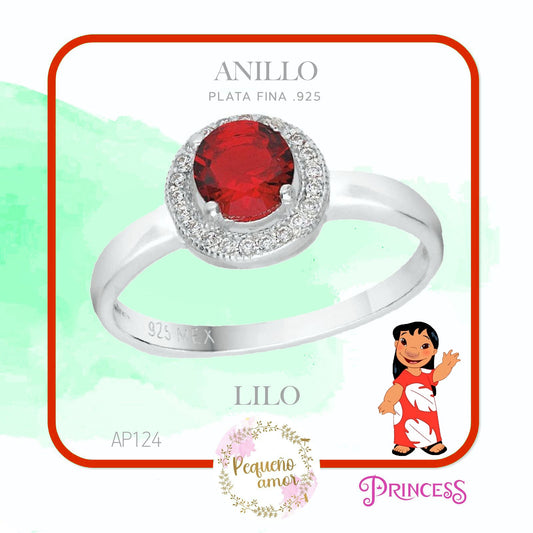 Anillo Plata Fina .925 Disney Lilo