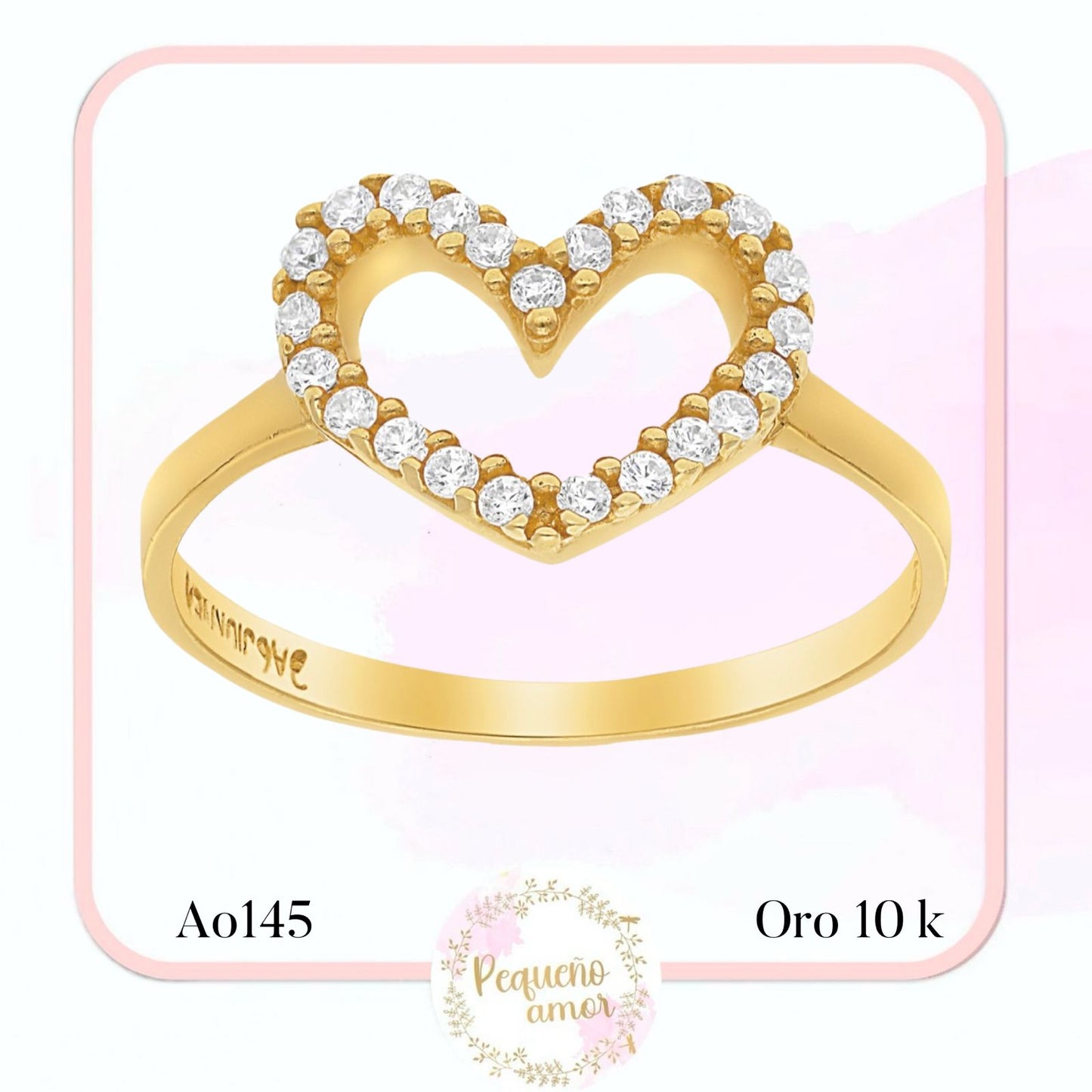 Anillo oro 10k A0145