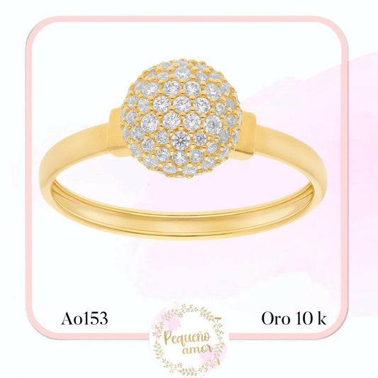 Anillo Oro 10 K Ao153