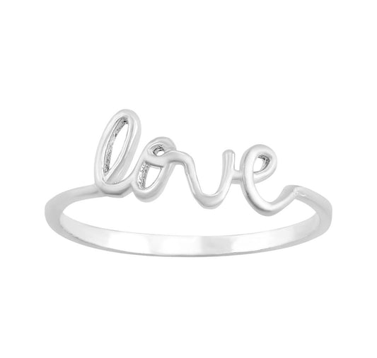 Anillo Love plata .925