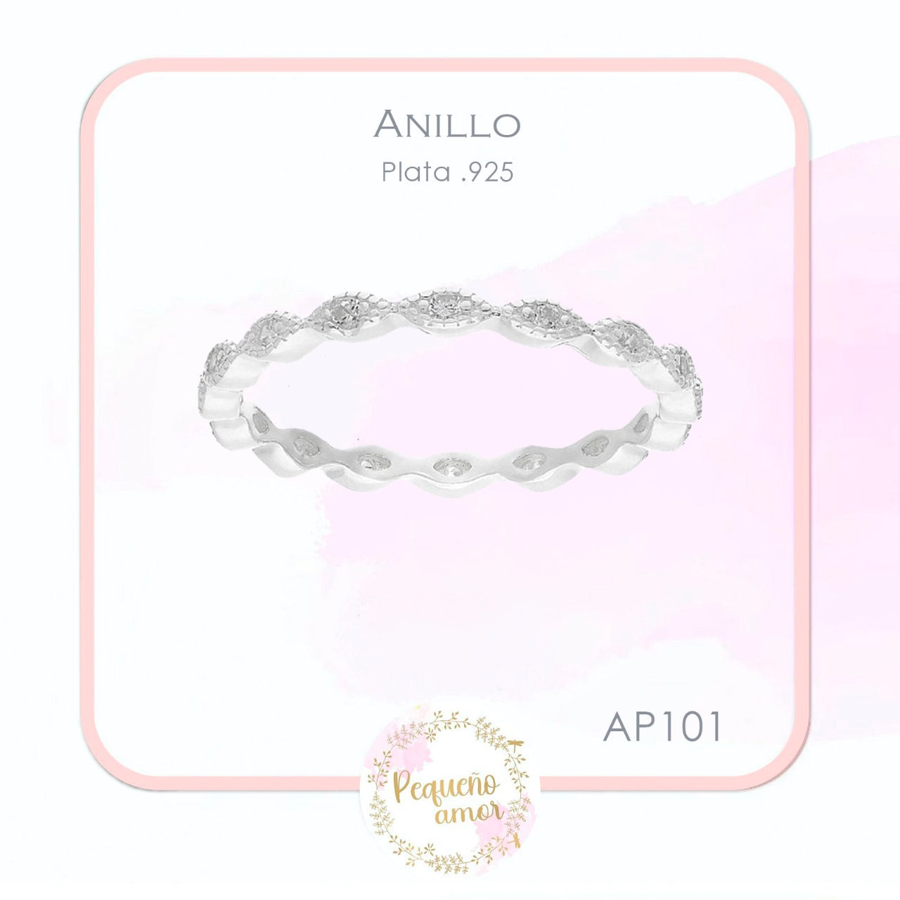 Anillo Plata Fina .925 Ap101