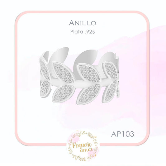 Anillo plata fina .925 Ap103