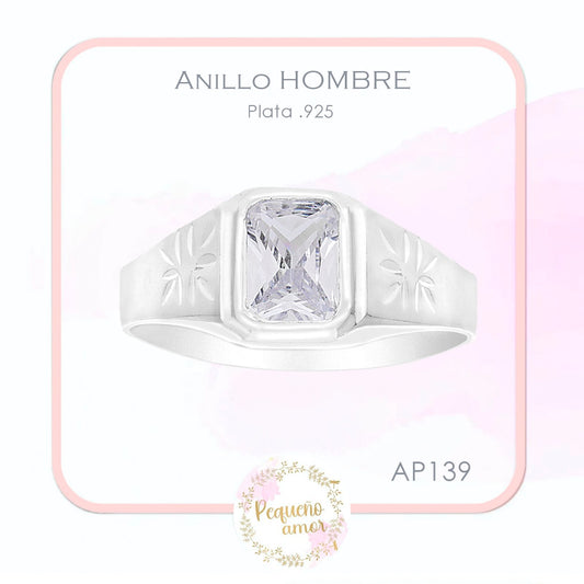 Anillo Plata .925 Hombre Ap 139