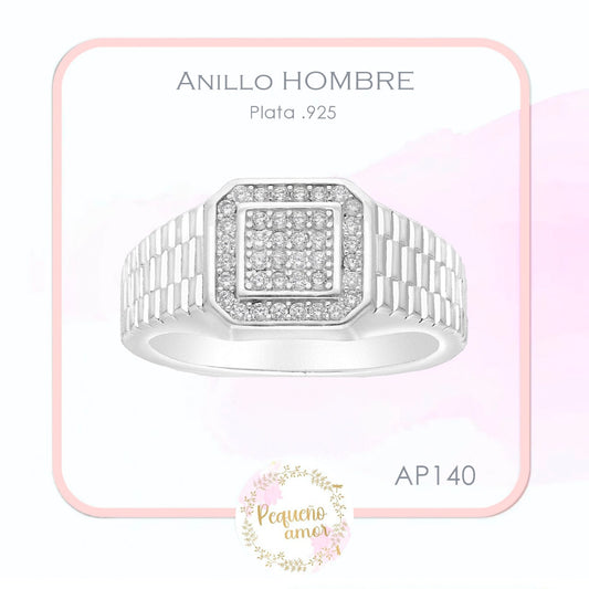 Anillo Plata .925 Hombre Ap 140