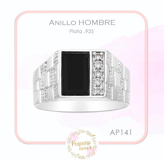 Anillo Plata .925 Hombre Ap 141