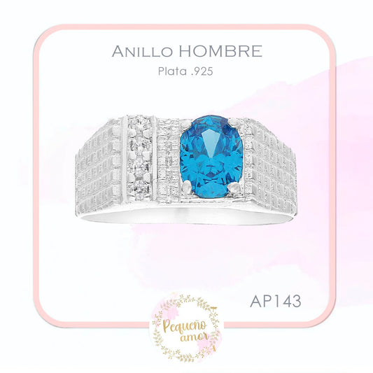 Anillo Plata .925 Hombre Ap143