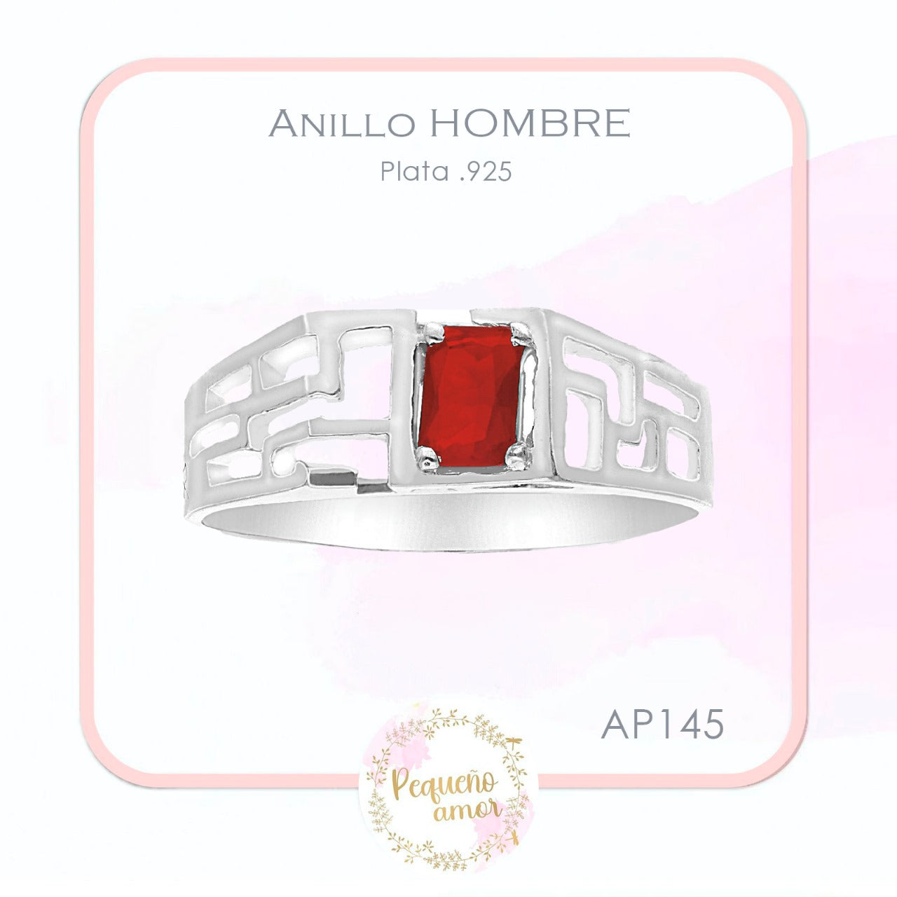 Anillo Plata .925 Hombre Ap 145