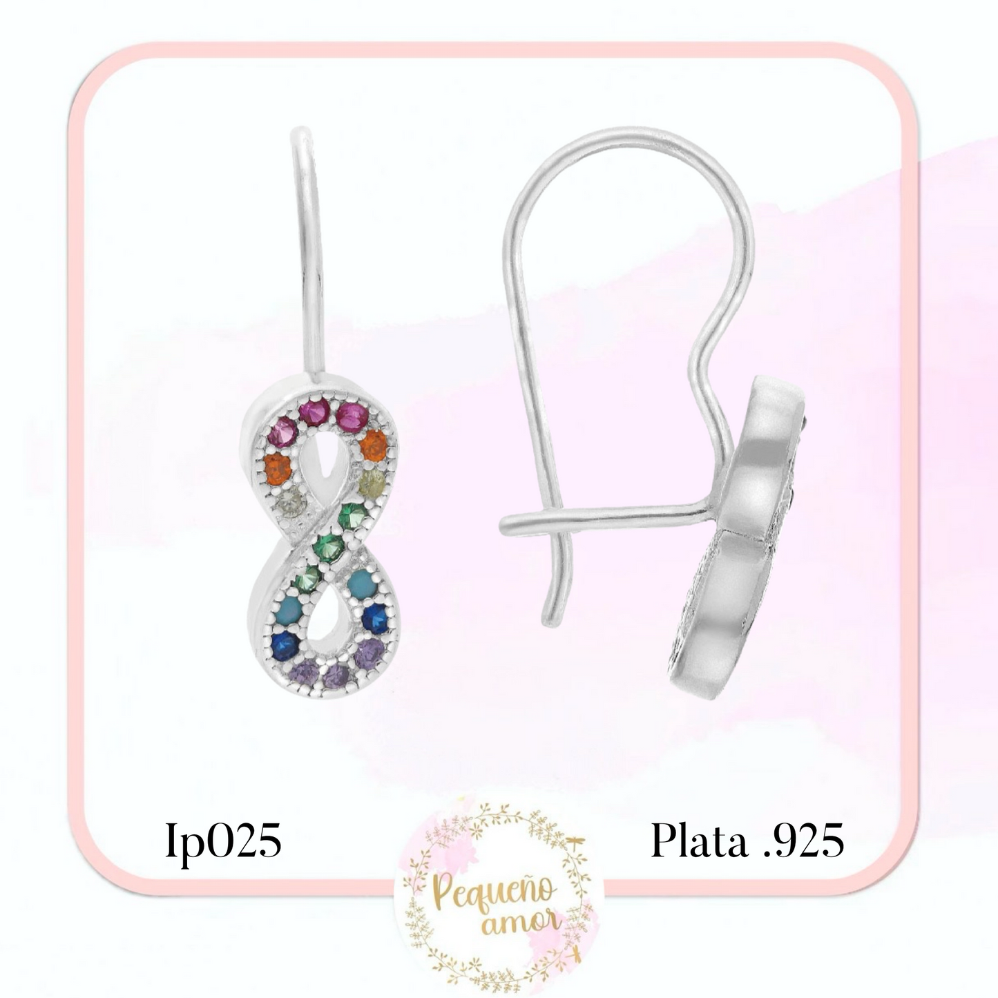 Aretes en Plata Fina .925 IP025