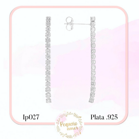 Aretes en Plata Fina .925 IP027