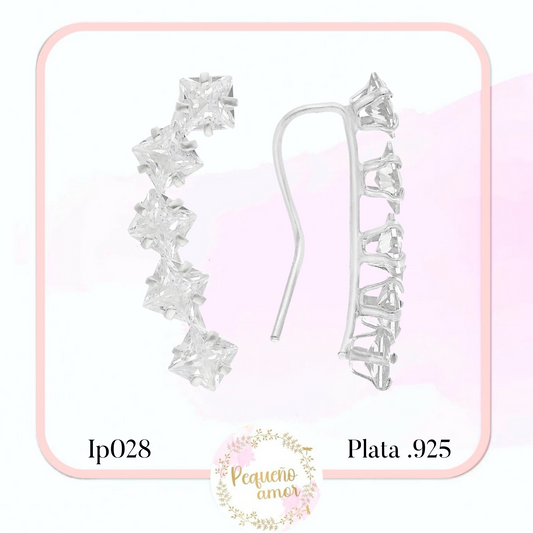 Aretes en Plata Fina .925 IP028