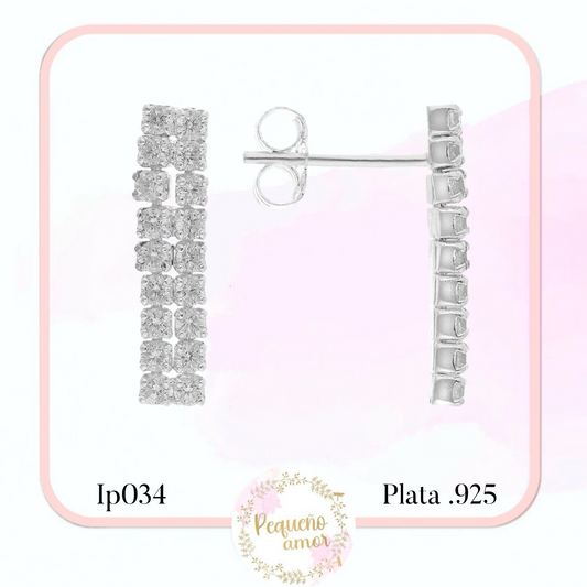 Aretes en Plata Fina .925 IP034