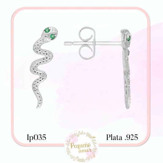 Aretes en Plata Fina .925 IP035