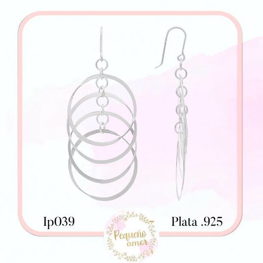 Aretes en Plata Fina .925 IP039